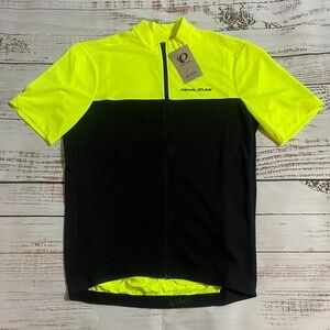 NWT Pearl Izumi Quest Cycling Jersey Neon Yellow Black Shirt Size XS